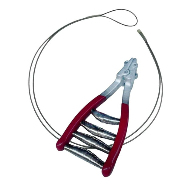 Abrazadera de inicio Equipo de tenis Línea de extensión Herramienta de encordado de cabeza ancha deportiva Rojo