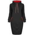 thumbnail image 2 of Guieoi Dress for Women under $10.00 Plus Size Women Casual Winter Shirt Dress Ladies Long Sleeve Mini Sweatshirt Dress Black Black*Friday/Cyber*Monday, 2 of 5