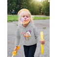 thumbnail image 2 of Cute Ghost And Sweets Hoodie Toddler -Image by Shutterstock,  4 Toddler, 2 of 4