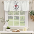 thumbnail image 3 of Groundhog Day Valances for Windows, Decorative Rod Pocket Window Valance Curtains, Red Bow Knot Spring Short Curtain Drapes for Kitchen/Bathroom/Living Room, 2 Panels, 42" W x 18" L, 3 of 8