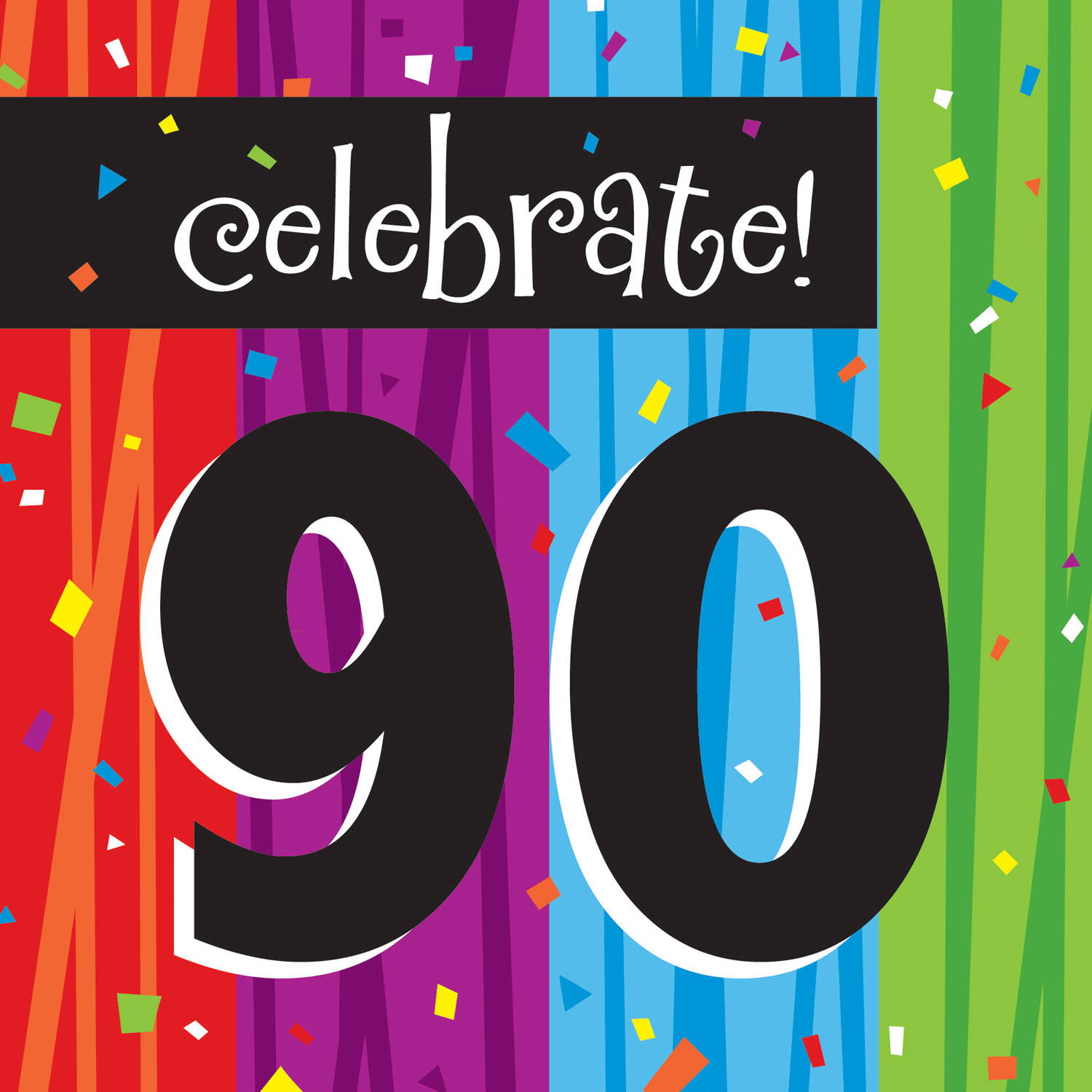Milestone Celebrations 90th Birthday Napkins 16pk