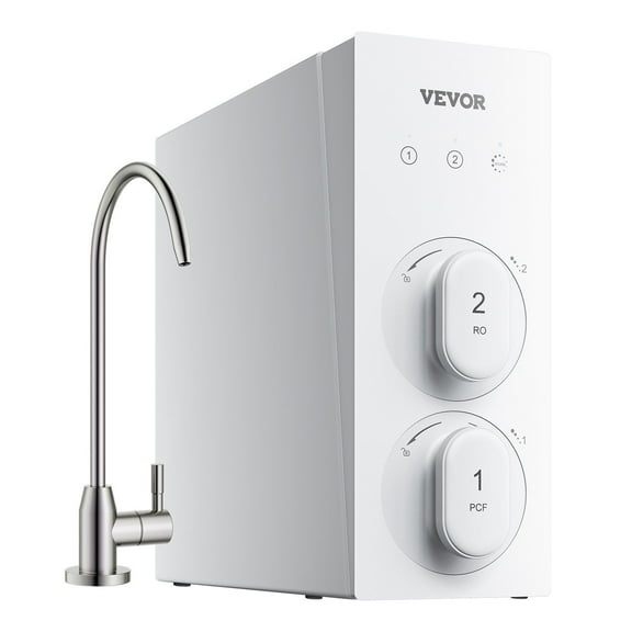 Reverse Osmosis System 400 GPD 8-stage Tankless Under Sink Water Filter System