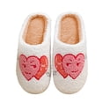 thumbnail image 1 of Wovix Slippers Heart Slippers for Women Valentine's Day 2026 Indoor Outdoor Shoes Convenient Soft Lightweight Basic Soft House Shoes Pink 40-41, 1 of 6