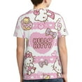 thumbnail image 2 of Hello Kitty T Shirts For Girls Boys, 3d Print Cartoon Graphics T Shirt, Youth Crewneck T-Shirt, Unisex Short Sleeve Top Tees Age 4-16 Years, 2 of 7