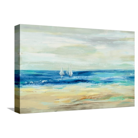 Art.com Sand and Sea Stretched Canvas Print Wall Art by Silvia Vassileva, 18" x 12"