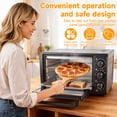 thumbnail image 4 of 34QT/32L Kitchen Convection Oven,Countertop Toaster Oven with 60-Min Timer,Crispy Roast,Dehydrate,Rotisserie,6 Accessories Included,Black, 4 of 8