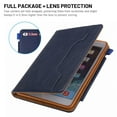 thumbnail image 2 of Dteck Folio Case For iPad mini 5 / iPad mini 4 / iPad mini 3 / iPad mini 2 / iPad mini, Matte Premium Leather Multifunction Wallet Case Magnetic Closure Auto Wake Sleep, Blue, 2 of 5