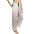thumbnail image 2 of Kll Womens Glitter Light Pearl Print Pajama Pants Soft Pajama Bottoms For Women Cozy Lounge Pants, 2 of 9