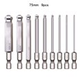 thumbnail image 2 of Ball End Hex Screwdriver Bit Set Magnetic Hexagon HeadAllen Wrench Metric Screw Driver Drill Tip Adapter Precision Bat Tool, 2 of 5
