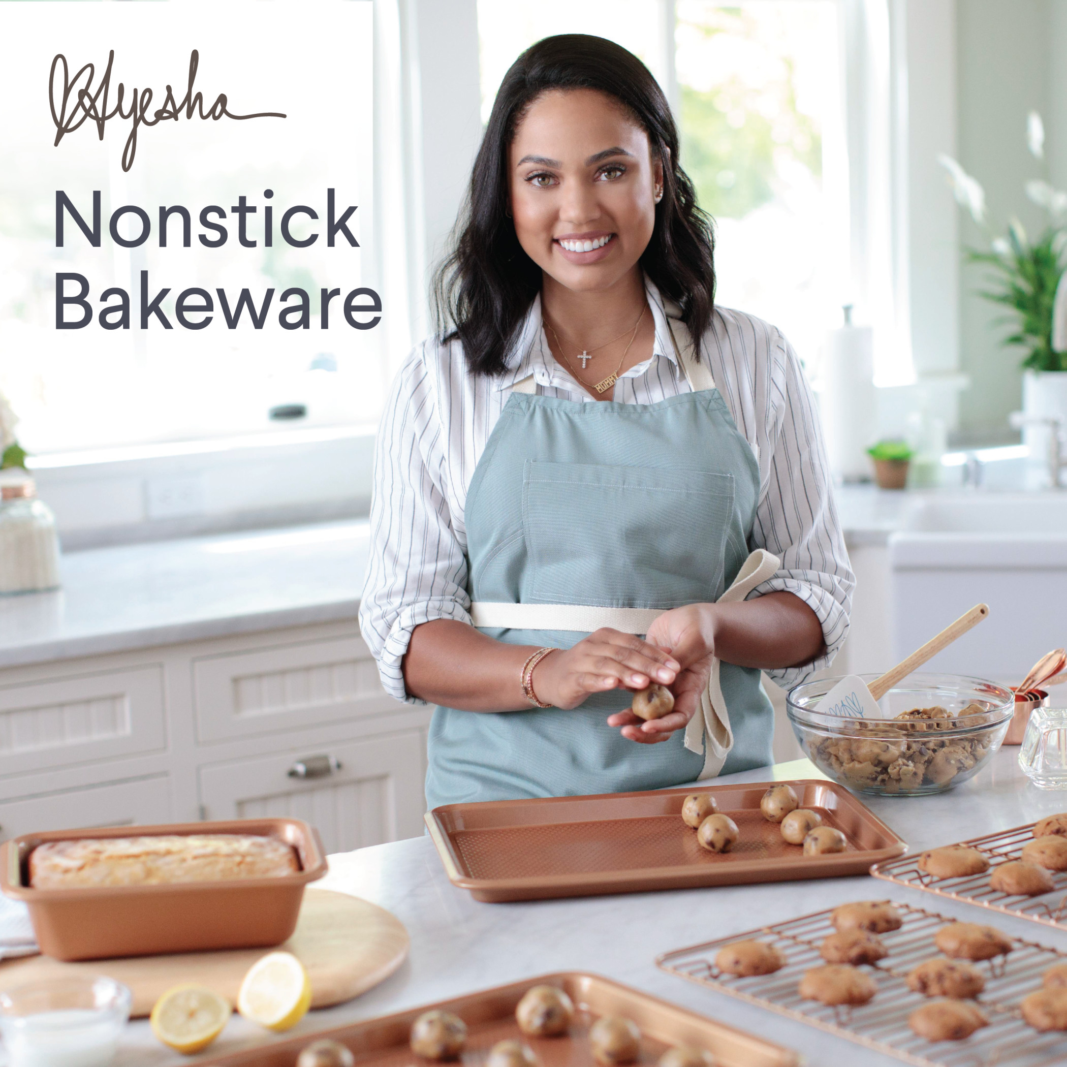 Ayesha Curry 4-Piece Bakeware Toaster Oven Baking Set, Copper - image 2 of 11