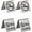 Black, variant on 100Pcs 18K Gold Plated 4mm Spacer Beads Cube Column Barrel Flower Spacers Loose Beads for Jewelry Necklace Earring Bracelets Making Real 18K Gold Plated
