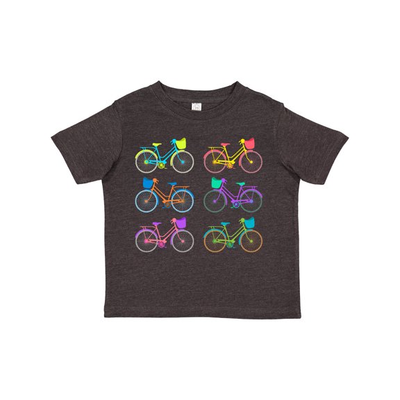 Inktastic Colorful Bicycles Boys or Girls Toddler T-Shirt
