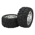 thumbnail image 3 of Neumáticos de goma RC de 4 Uds., neumáticos de goma de repuesto resistentes al desgaste con amortiguación fuerte para coche Traxxas Maxx Arrma Kraton 1/8 1/10 RC, 3 of 8