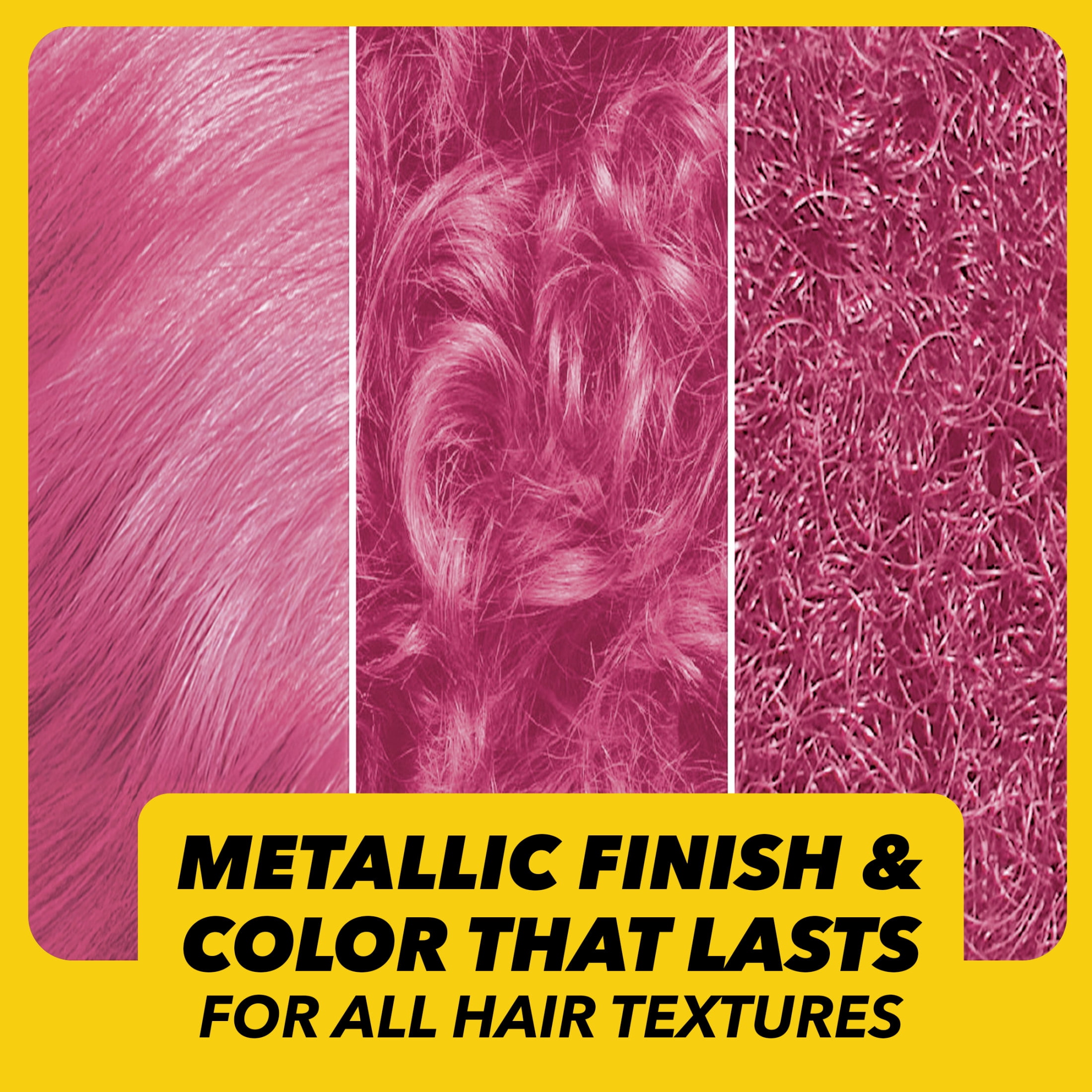 got2b Metallics Permanent Hair Dye, M87 Pink Passion, Hair Color for Women & Men, 1 Kit