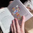 thumbnail image 2 of OUSITAID 6Pcs Cross  Painting Bookmark Set Crystal Resin Rhinestone Bookmarks for Home Office School Class Project, 2 of 7
