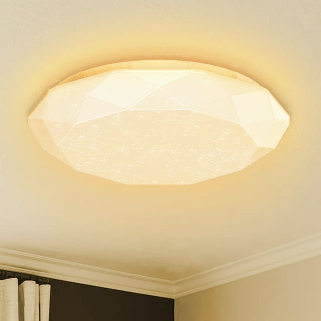 Lampara De Techo Sobreponer Led 12w Luminaria Plafon Blanca Amarillo