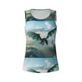 thumbnail image 3 of Picia Cloud Sky Green Dragon Pattern Women's Workout Tank Top,Breathable Activewear,Slim Fit Athletic Top,Versatile Workout Moisture-wicking top-XX-Large, 3 of 9
