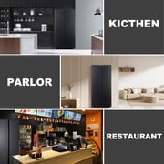 15.6 Cu. Ft. Black Stainless Steel Side-by-Side Refrigerator - Independent Left Freezer & Right Fridge Temperature Control