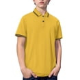 thumbnail image 4 of KAUOD Short Sleeve Polo Shirts for Boys School 𝗨niform Striped Loose Fit Pullover Tops Trendy Casual Preppy Shirt, 4 of 8
