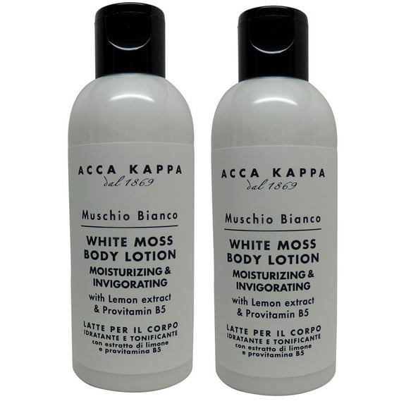 Acca Kappa White Moss Body Lotion 75 ml Travel Bottles - Set of 2