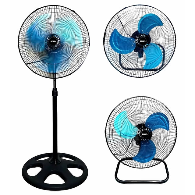 Ventilador 3 en 1 pedestal, pared y piso 3 aspas 110v 60Hz 45w+5w BM-FS45U