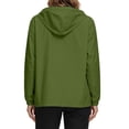 thumbnail image 6 of GUACER Hooded Jackets for Women Lightweight Waterproof with Packable Pouch Nylon Zip-Up Outdoor Windbreaker, 6 of 8