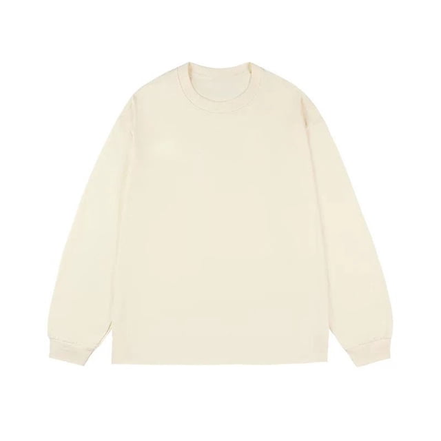 Blusas y camisas de manga larga con cuello redondo para hombre, informales, lisas, empalmadas, de manga larga, de alta elasticidad, que mantienen el calor, top de algodón para hombre
