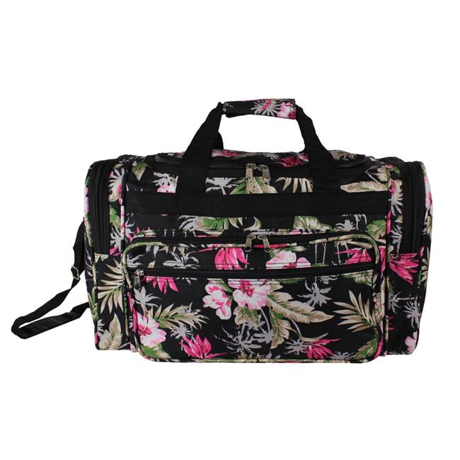 World Traveler 81T22228 22 in. CarryOn Duffel Bag Tropical Flowers