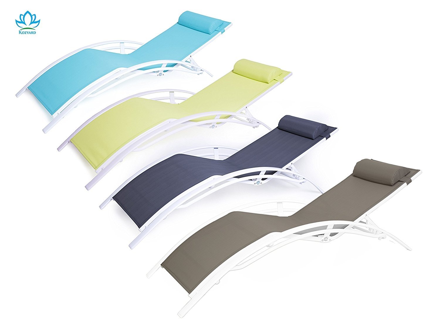 Buy Kozyard KozyLounge Elegant Patio Reclining Adjustable Chaise Lounge