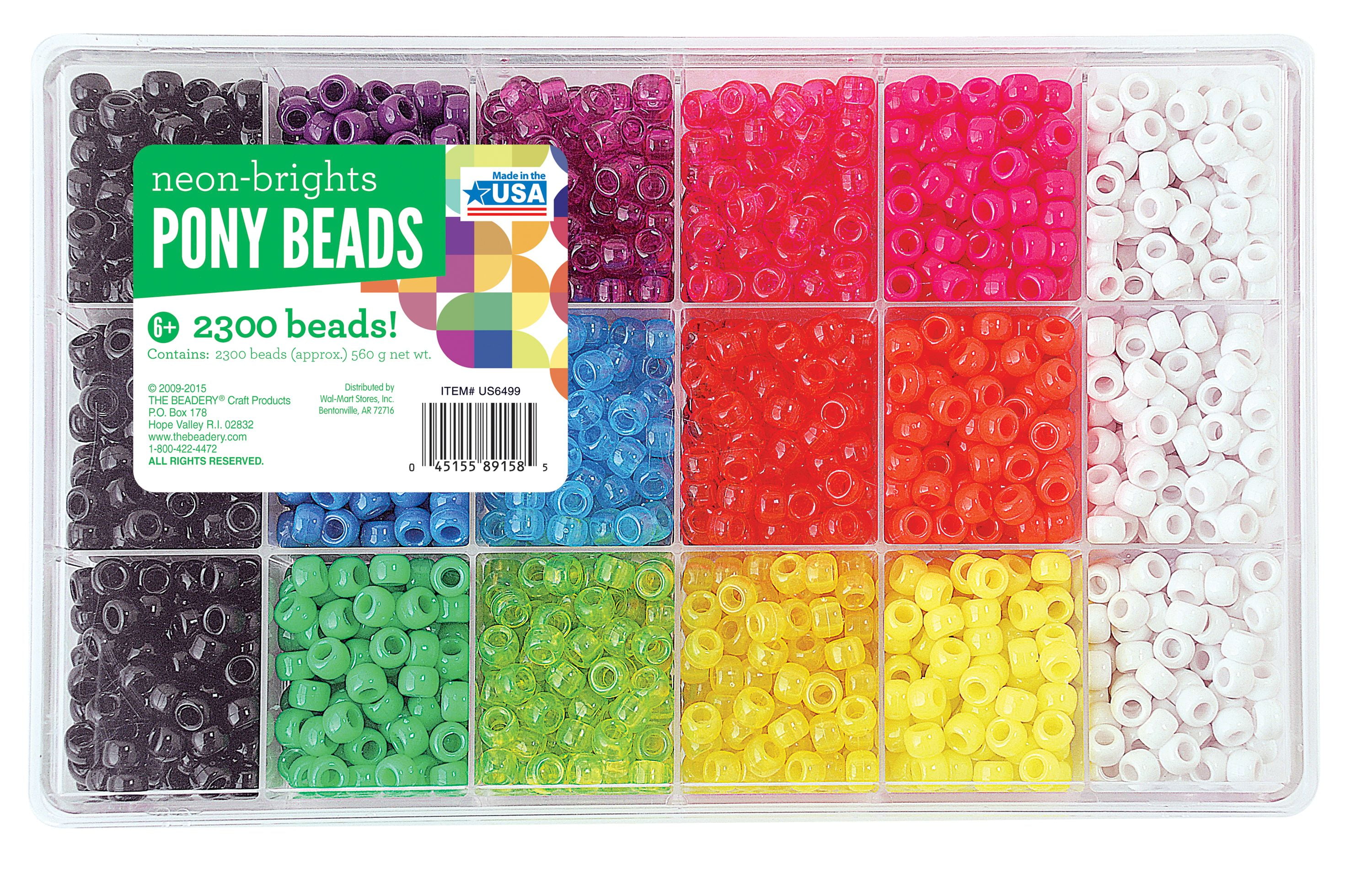 The Beadery Neon & Bright's Pony Bead Extravaganza Bead Box 