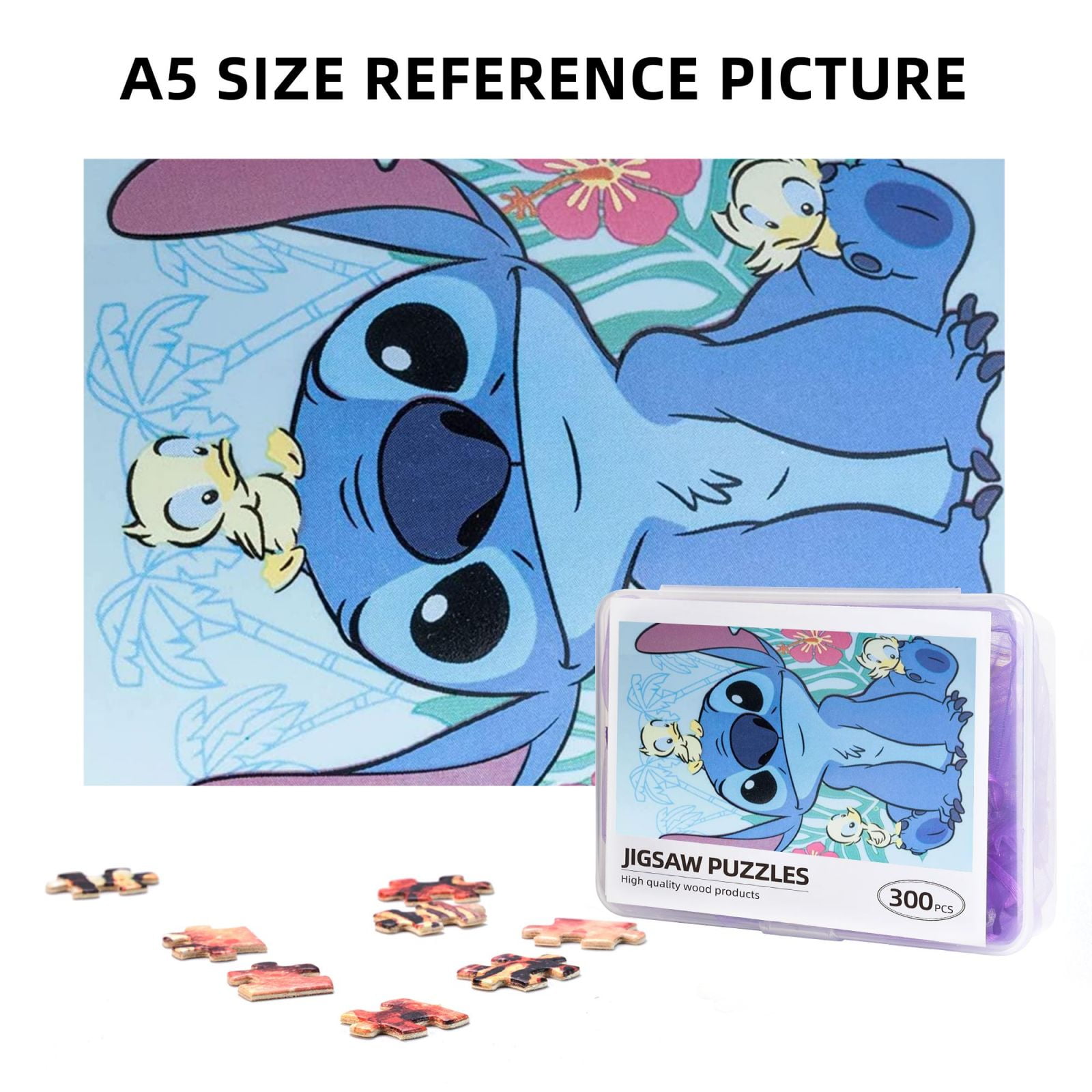 Nursery Decor Puzzle Disney Cartoon Lilo & Stitch 300 Pieces Paper Diy Jigsaw  Puzzles Decompress Puzzles For Adults Kids Gifts - Puzzles - AliExpress