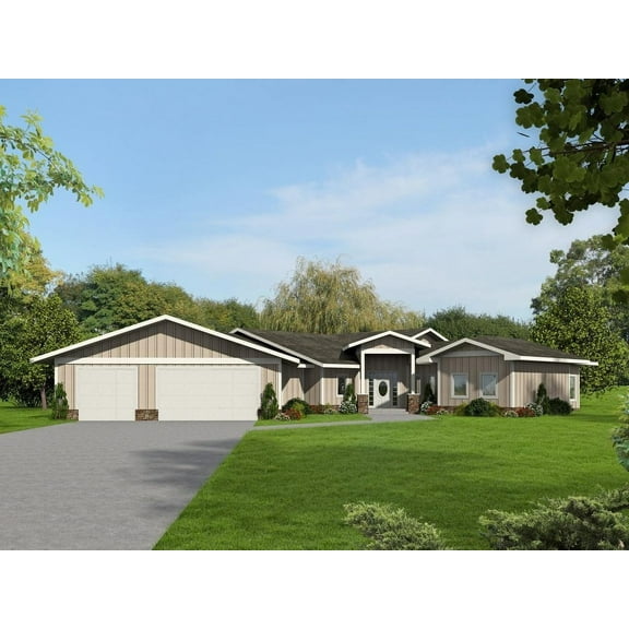 001-2234: Traditional ICF 5 Bed, 4 Bath Luxury Home Plan, 2943 Sq Ft: Full Blueprints with License to Build by Home Plan Marketplace - Lesuto