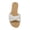 White, variant on NOKIO Clearence Women’s Summer Wedge Heel Slippers Fish Mouth Casual Sandals Thick Sole Non-Slip Indoor Slides Breathable Bathroom Shoes with Arch Support