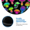 thumbnail image 5 of Disketp Bright Mushrooms Small Mouse Pad 7.9x7.9 Inches,Washable Round Mousepad For Office Laptop Computer,Non-Slip Rubber Base Mouse Pads For Wireless Mouse, 5 of 8