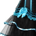 thumbnail image 4 of LEKODE Steampunk Corset Skirt Renaissance Corset Dress Gothic Overbust Corset and Skirt Set Pirate Skirt Women Renaissance Womens Pirate Skirt Steampunk Corset Steampunk Dress Light Blue 2xl, 4 of 5