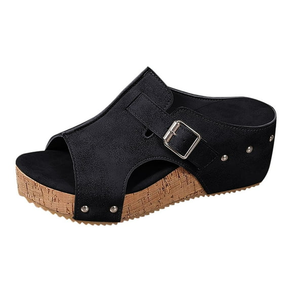 Boho Style Wedge Sandals Women Orthopedic Platform Open Toe Summer Arch Support Beach Casual Comfort Shoes