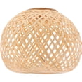 thumbnail image 2 of Ceiling Light Shade Bamboo Design Vintage Lampshade For Bedroom Chandelier Round Shape 1Set, 2 of 4