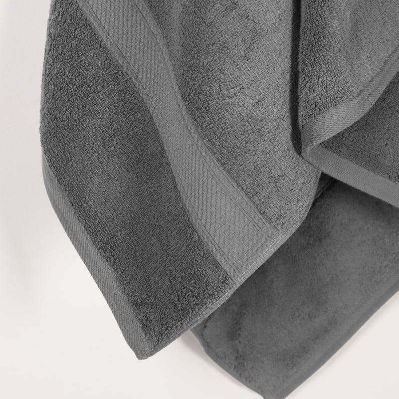 Superior 800 GSM Egyptian Cotton Heavyweight Bath Towel Set of 2, Charcoal