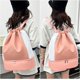 thumbnail image 5 of Mochila Deportiva Rosa Mujer con Cordón, Mochila Impermeable con Compartimento para Zapatos y Bolsillo Mojado, Bolsa Plegable Elegante para Niña, Piscina, Gimnasio, Apriete para Natación, Viajes, Universidad, Senderismo, Trabajo, Fin de Semana, Sincero Electrónica, 5 of 5