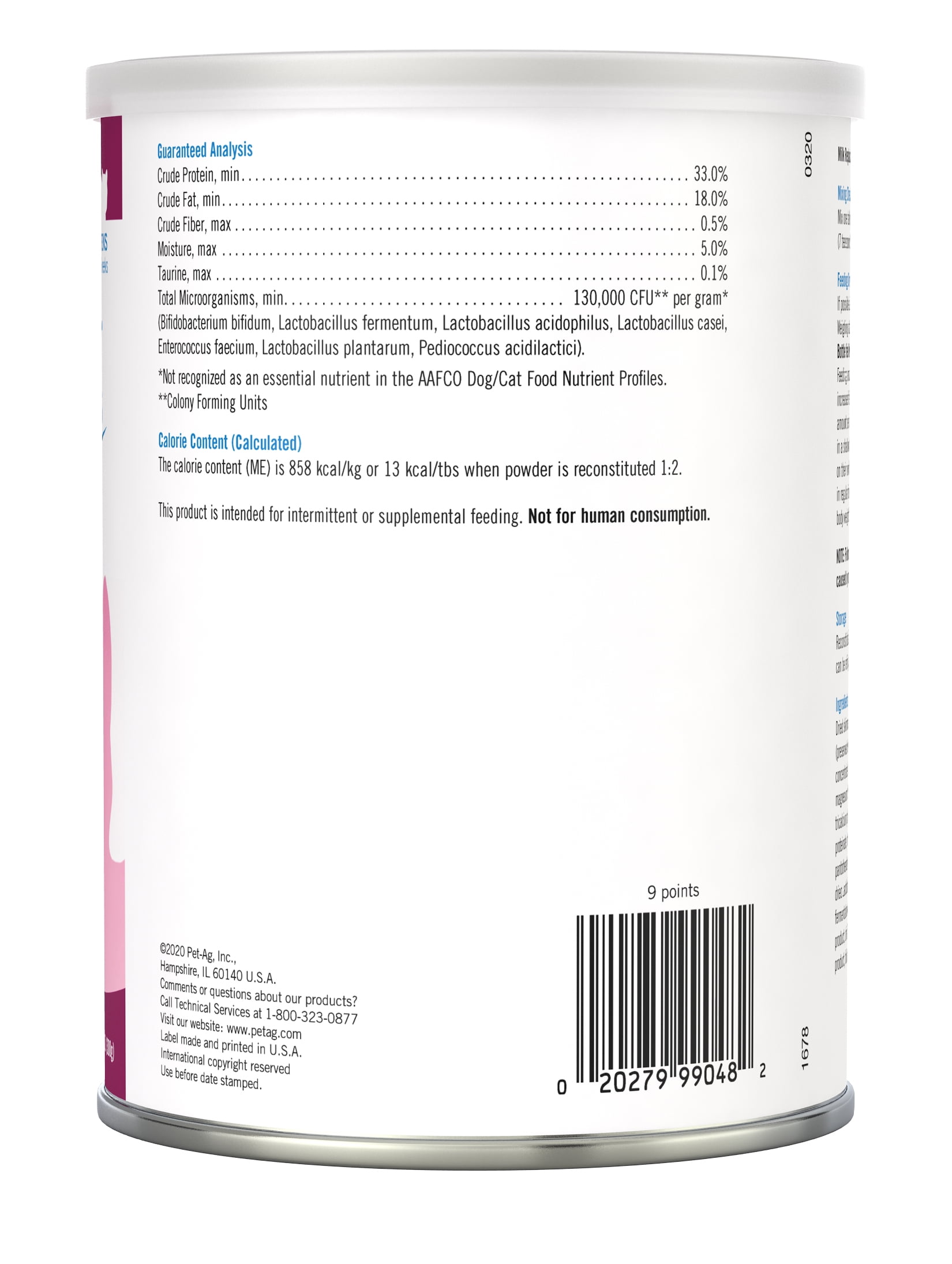 petag milk replacer plus for kittens