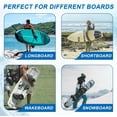 thumbnail image 5 of Surfboard Wall Mount - Vertical 4/6 Arms Storage with Rubber Mat, Paddle Rack for SUP, Ski, Skateboards, 5 of 9