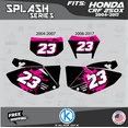 thumbnail image 2 of Kalair GFX Graphics Kit for Honda CRF250X ENDURO (2004-2007) Splash Series, 2 of 5
