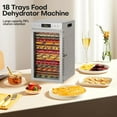 thumbnail image 6 of Panana Food Dehydrator Machine Dryer for Jerky: Stainless Steel Dehydrater for Fruit Herb Meat Dog Treats- Food Drier for Meat Beef Dehydration (18 trays), 6 of 7