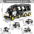 thumbnail image 5 of Lucky Doug Police Truck Toys for 2-6 Years Old Boys, Toddlers Boys Toys, Police Car Toys,  Gifts for Boys Ages 2+, 5 of 11