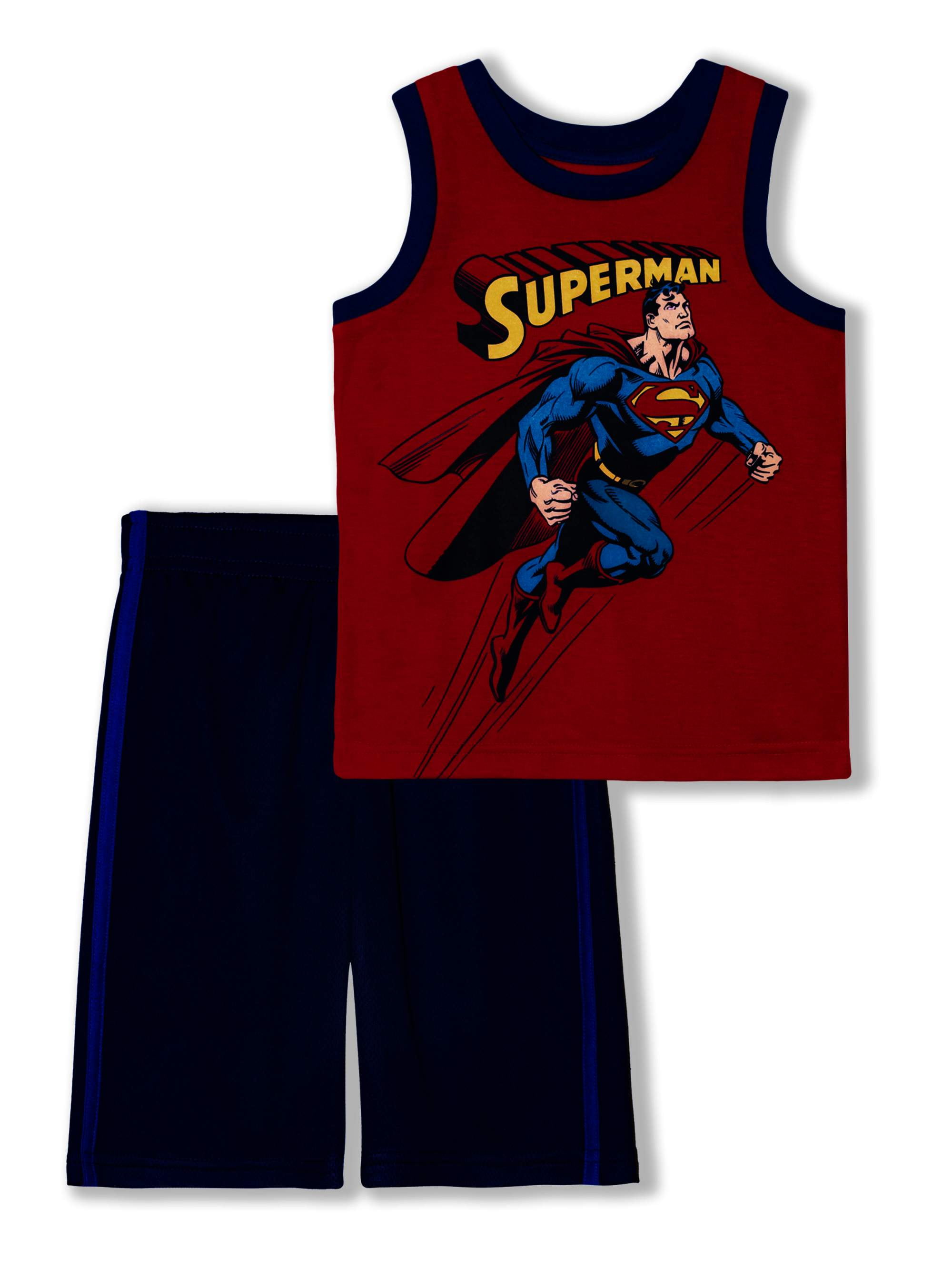 Superman Superman Toddler Boys Tshirt & Shorts, 2Piece Outfit Sets