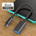 thumbnail image 3 of CNKOO High-Speed Nylon Braided USB-A to USB-C OTG Adapter Cable - Matte Finish  Female to Male Connector  5-10W Power Support - Compatible with Phones  Tablets  Keyboards  Mice  USB Drive, 3 of 7