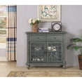 thumbnail image 2 of Pemberly Row Modern Texture Grey Two Drawer Two Door Cupboard, 2 of 6