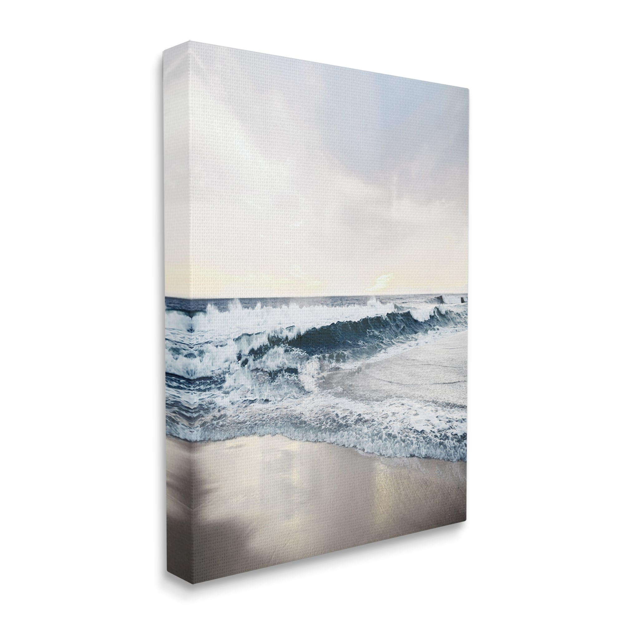 Stupell Industries Turbulent Shoreline Morning Sunrise Beach Coast Tide Waves, 16 x 20, Design by Natalie Carpentieri