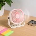 thumbnail image 5 of Desktop Fan USB Desktop Fan Three-Speed Wall Mounted Mini Electric Fan Hands-Free Cooling for Outdoor Work, 5 of 7