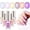 C1-Pearl Shell(6*10ml), variant on SAVILAND Quick Dry Nail Polish Set with Castor Oil & Vitamin E, 6 Colors Charm Purple Pink Blue, 10ml/0.34 fl.oz